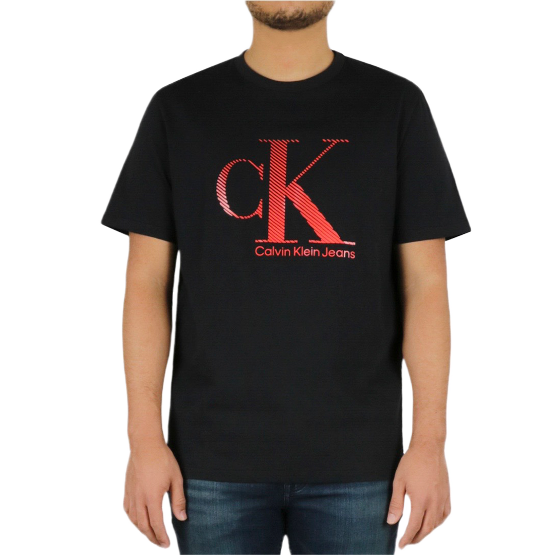 Calvin klein black and red t shop shirt