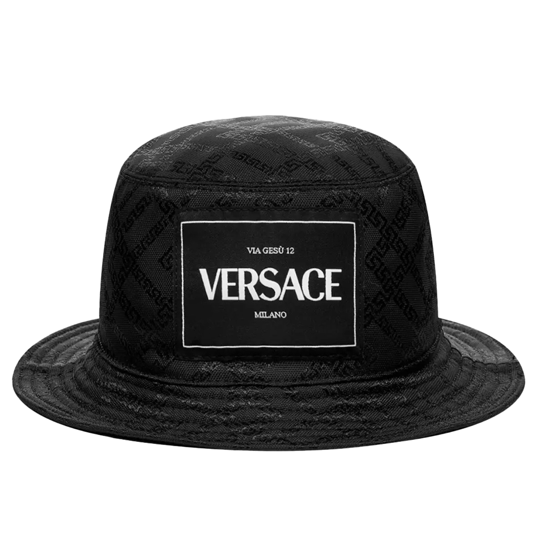 VERSACE LOGO BUCKET HAT