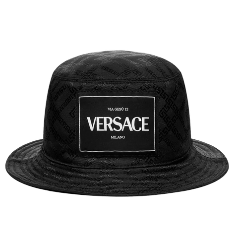 VERSACE LOGO BUCKET HAT