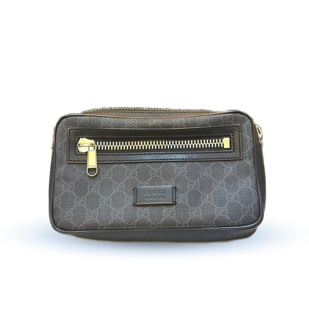 GG Supreme Black Belt Bag