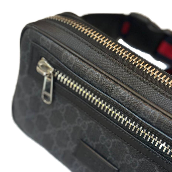 GG Supreme Black Belt Bag