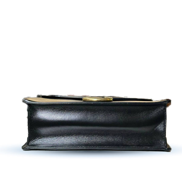 Gucci Black GG Ring Crossbody