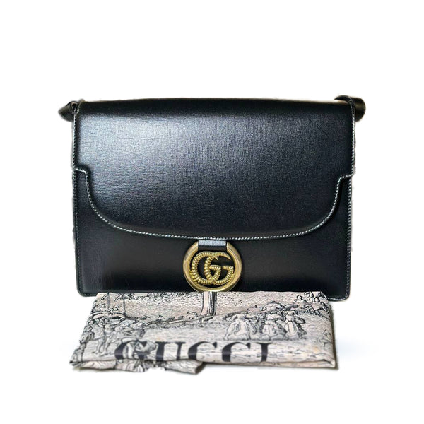Gucci Black GG Ring Crossbody