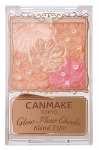Canmake Japan Glow Fleur Cheeks Blush Palette (Blend Type) - B01 Cotton Coral