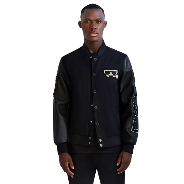 KARL PATCH VARSITY JACKET