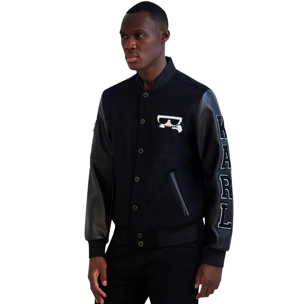 KARL PATCH VARSITY JACKET