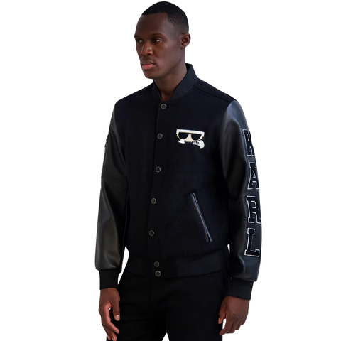 KARL PATCH VARSITY JACKET