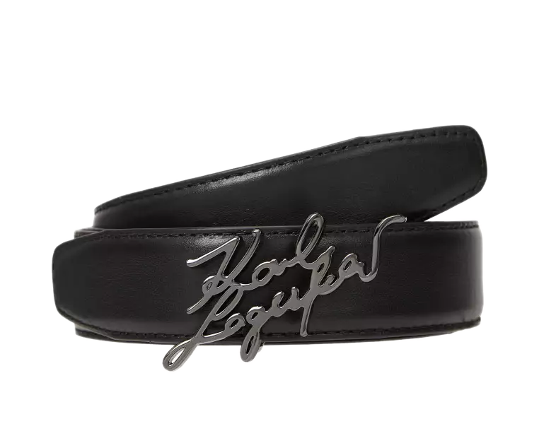 Karl Lagerfeld - Signature Leather Belt