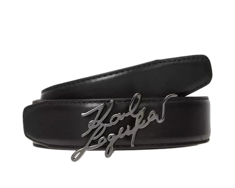Karl Lagerfeld - Signature Leather Belt