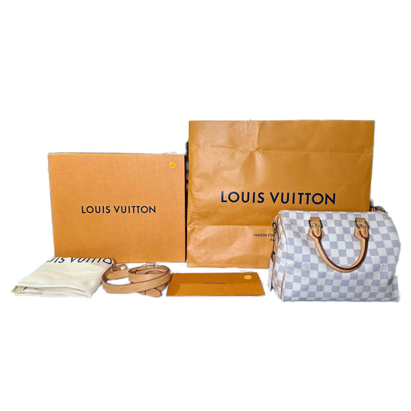 LV Speedy 25 Azur Damier
