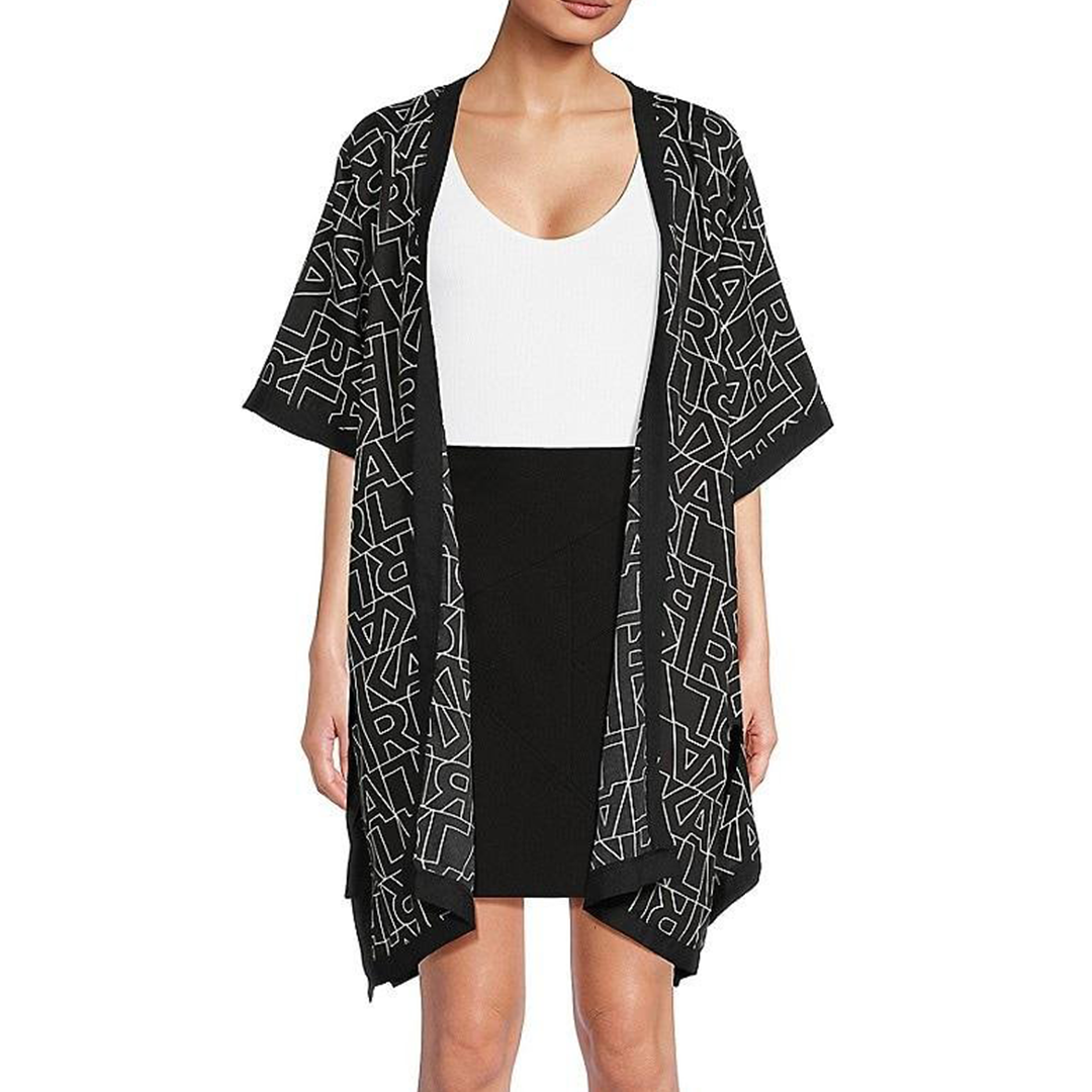 Monogram Kimono Black