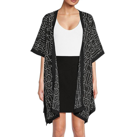 Monogram Kimono Black