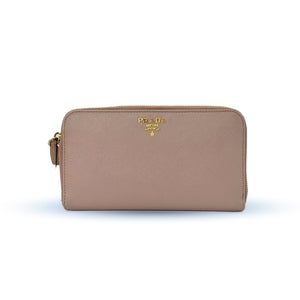 Prada Saffiano Leather Long Wallet
