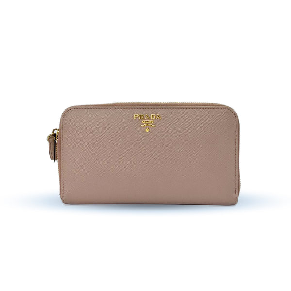 Prada Saffiano Leather Long Wallet