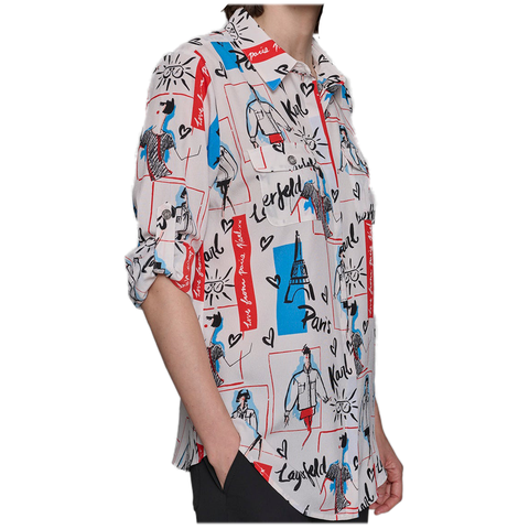 SKETCH SUMMER PARIS SCANE WHIMSY BLOUSE