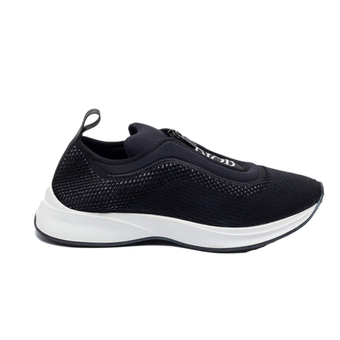 Dior Black Knit Fabric and Neoprene B25 Slip On Sneakers