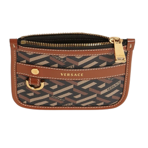 MONOGRAM CANVAS & LEATHER SNAP BAG