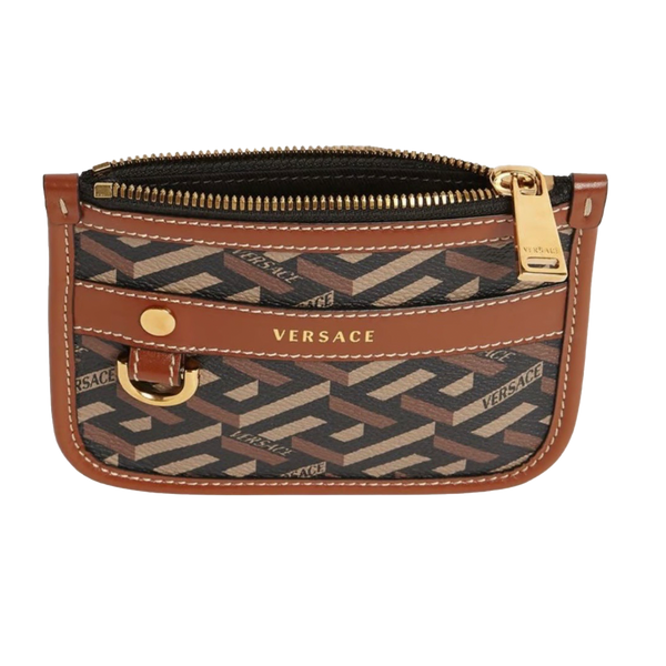 MONOGRAM CANVAS & LEATHER SNAP BAG