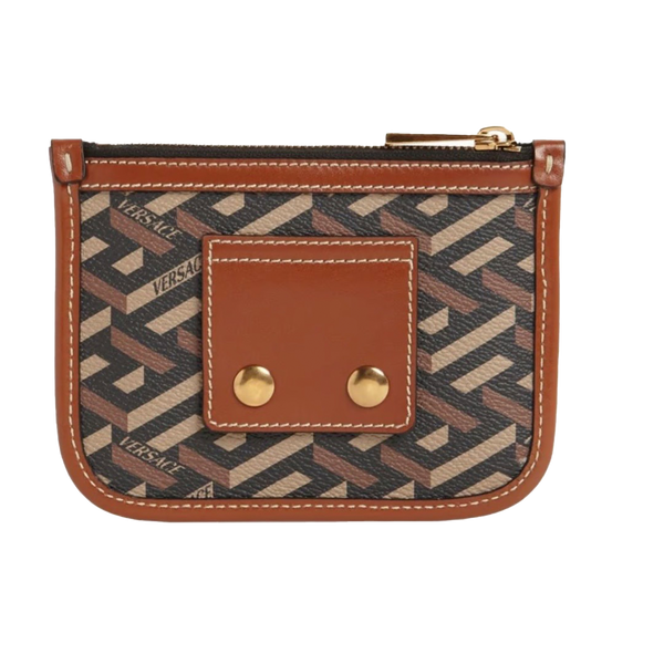 MONOGRAM CANVAS & LEATHER SNAP BAG