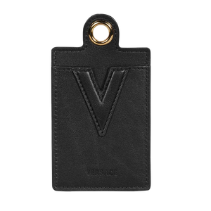 Versace V LEATHER Card holder - Black