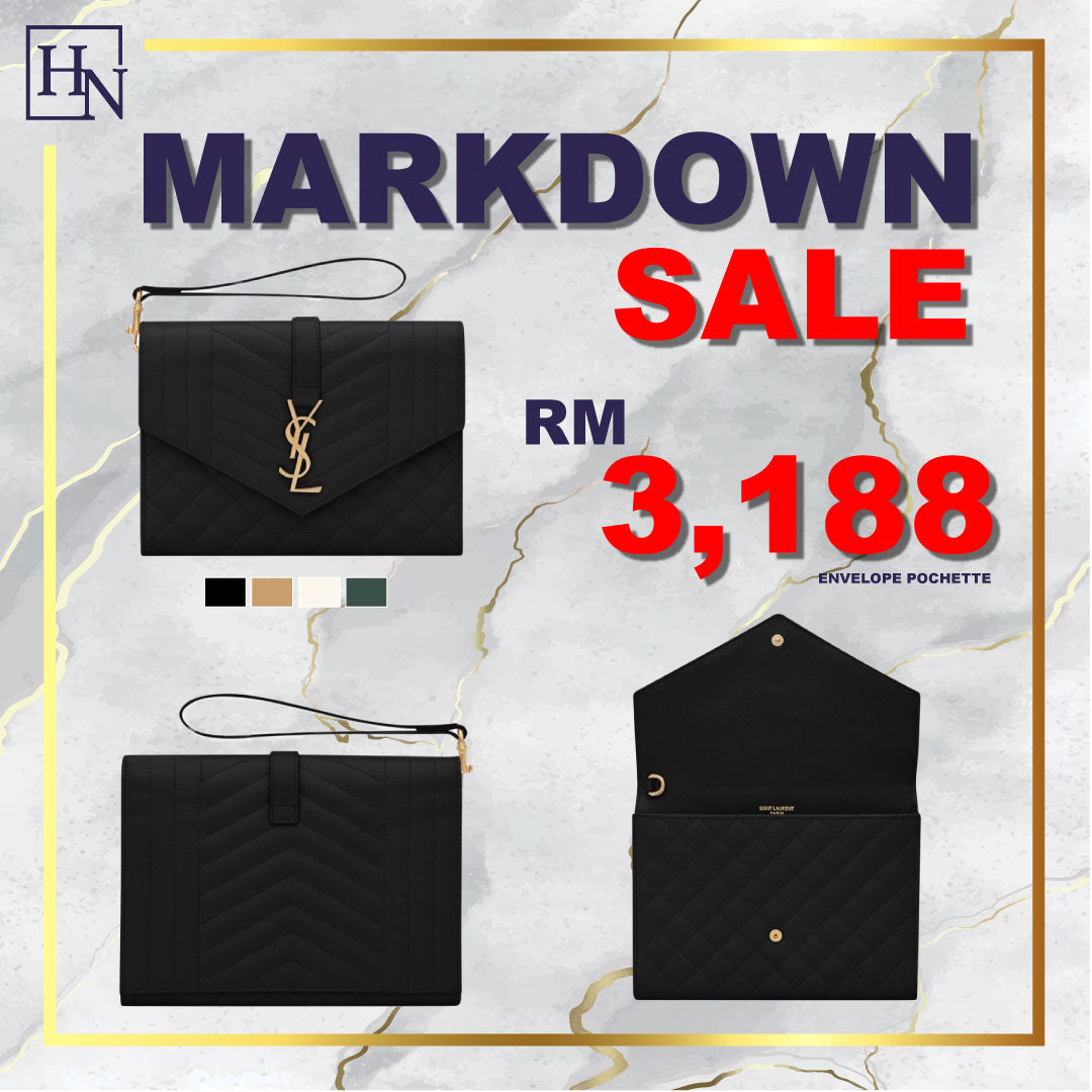 (PRE-ORDER) YSL ENVELOPE CLUTCH