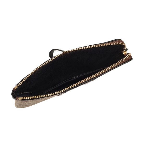 Coach Corner Zip Wristlet In Signature