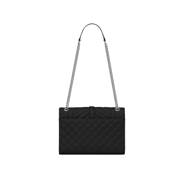 ENVELOPE MEDIUM CHAIN BAG IN MIX MATELASSÉ GRAIN DE POUDRE EMBOSSED LEATHER