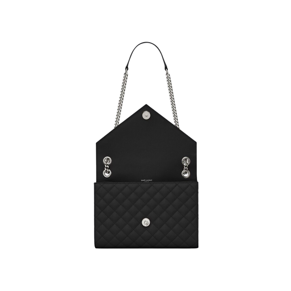 ENVELOPE MEDIUM CHAIN BAG IN MIX MATELASSÉ GRAIN DE POUDRE EMBOSSED LEATHER