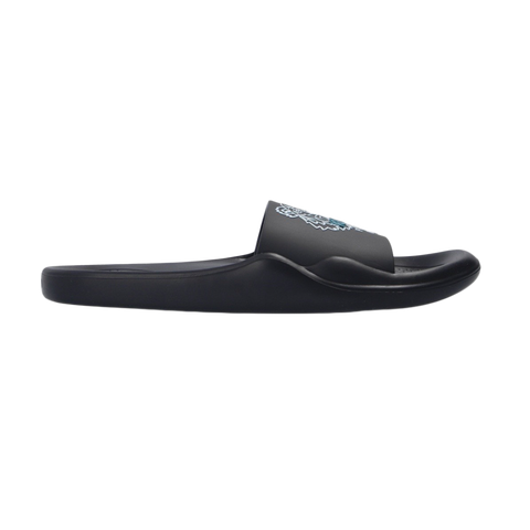 KENZO BLACK SLIDES WITH TACTILE LOGO