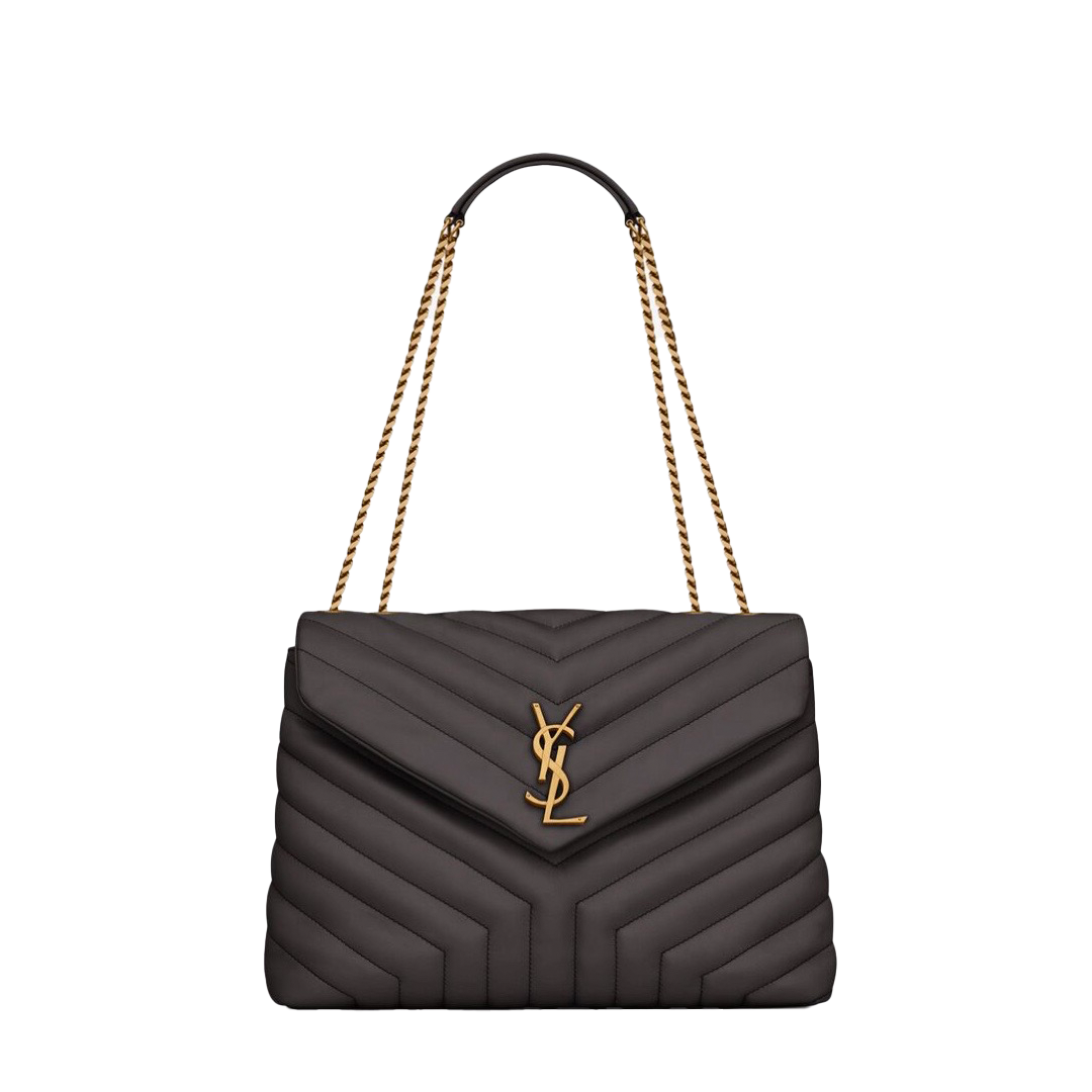 LOULOU MEDIUM CHAIN BAG IN QUILTED "Y" LEATHER