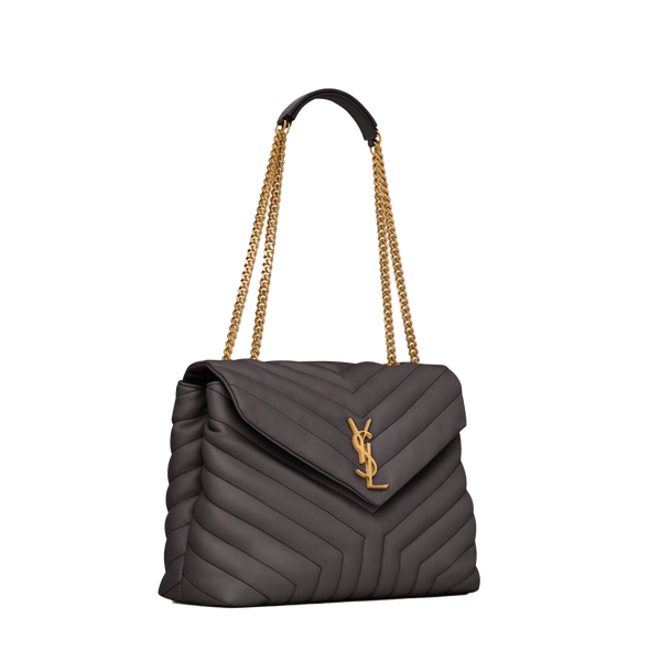 LOULOU MEDIUM CHAIN BAG IN QUILTED "Y" LEATHER