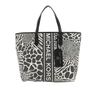 Michael Kors Sinclair Eat West Animal Print Large Grab Tote
