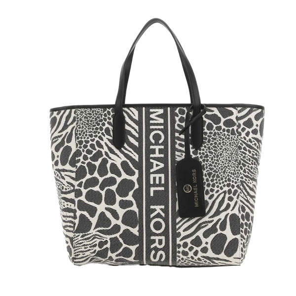Michael Kors Sinclair Eat West Animal Print Large Grab Tote