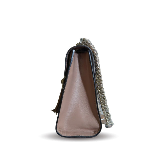 GUCCI Monogram Medium Emily Chain Shoulder Bag Light Pink