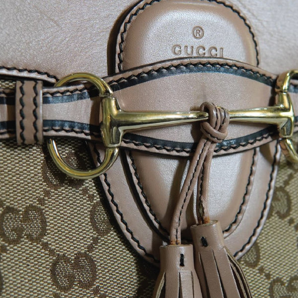 GUCCI Monogram Medium Emily Chain Shoulder Bag Light Pink