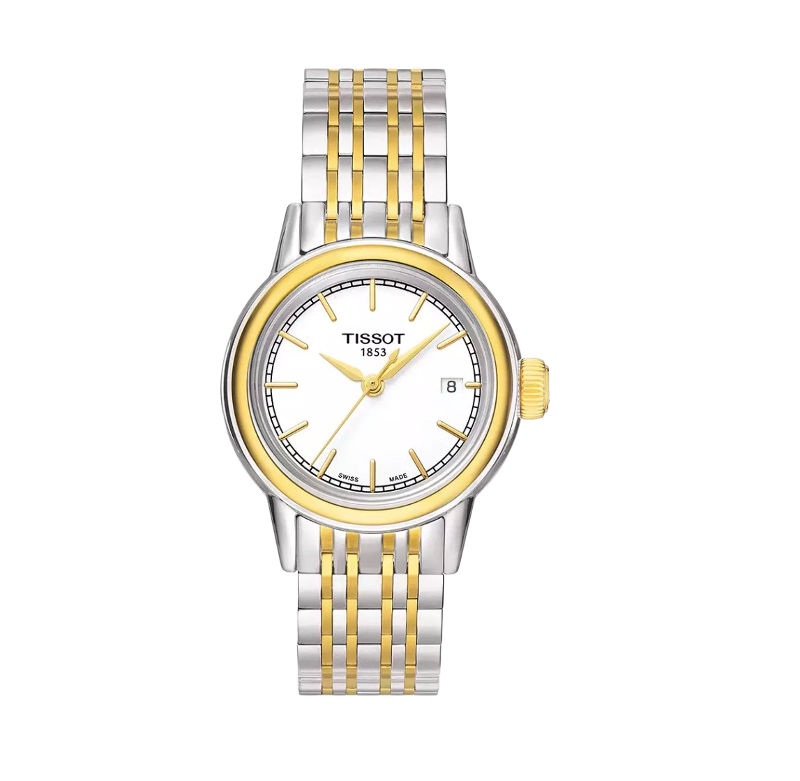 Tissot Women's T0852102201100 Carson Analog Display Swiss Quartz Two Tone Watch