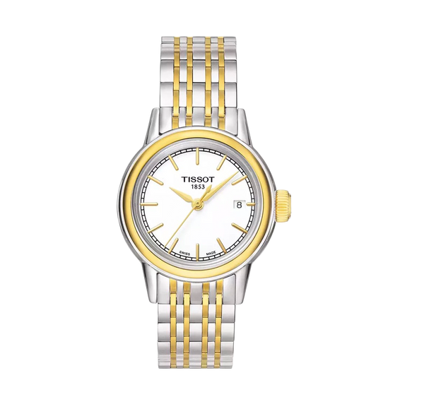 Tissot Women's T0852102201100 Carson Analog Display Swiss Quartz Two Tone Watch