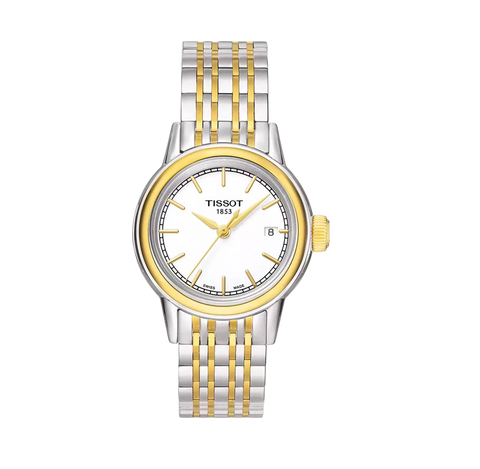 Tissot Women's T0852102201100 Carson Analog Display Swiss Quartz Two Tone Watch